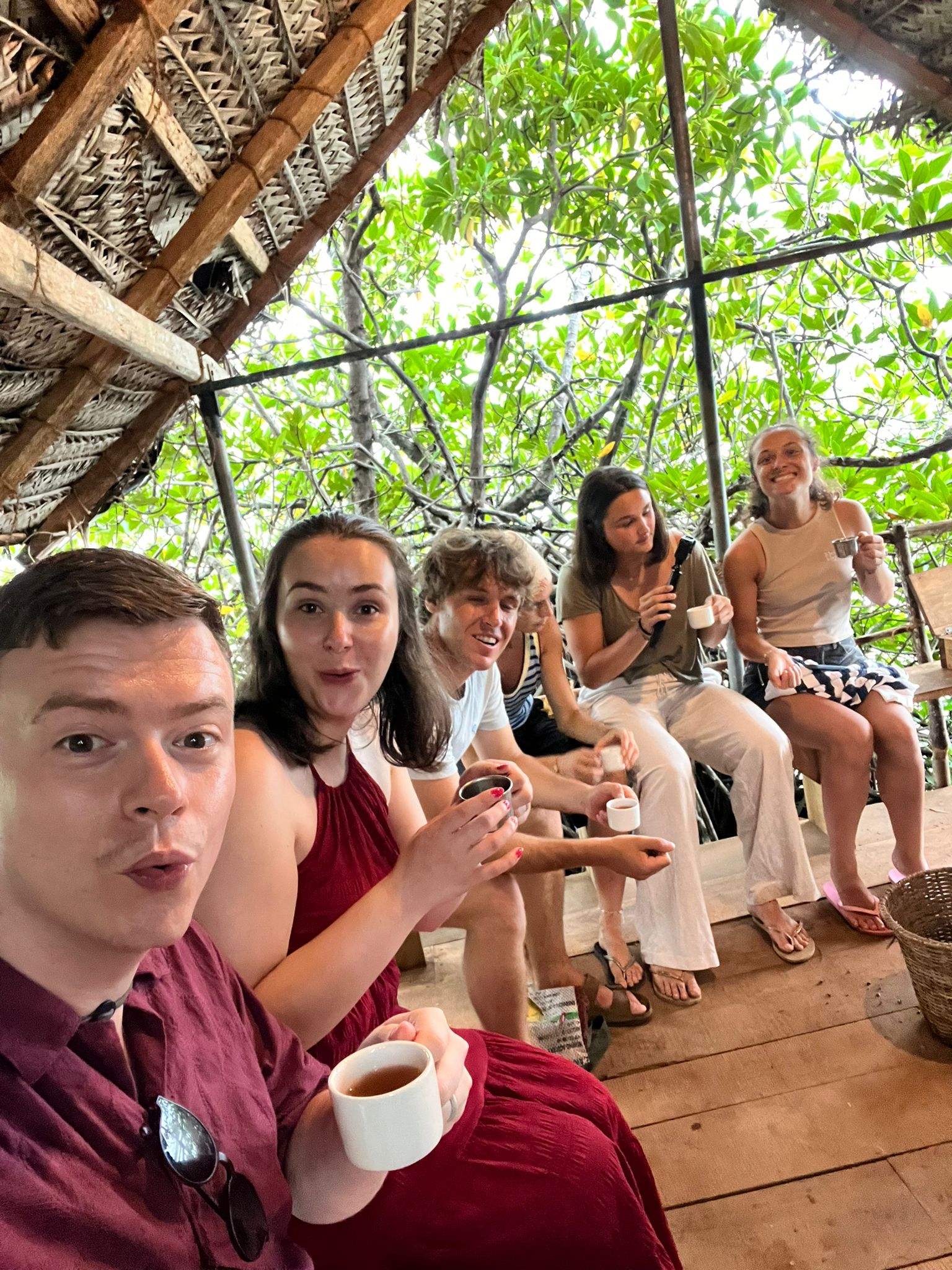 Tasting Cinnamon Tea at Cinnamon Island