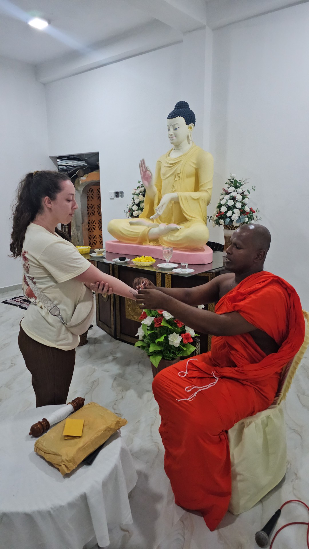 Blessed by Monks