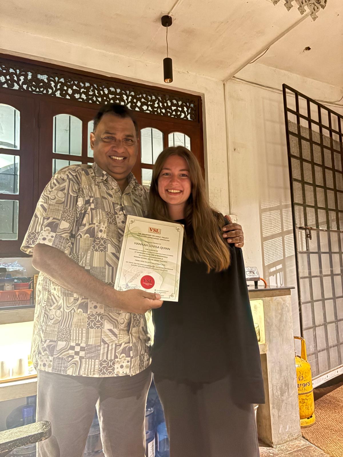 Hannah Quinn – Volunteer January 2026